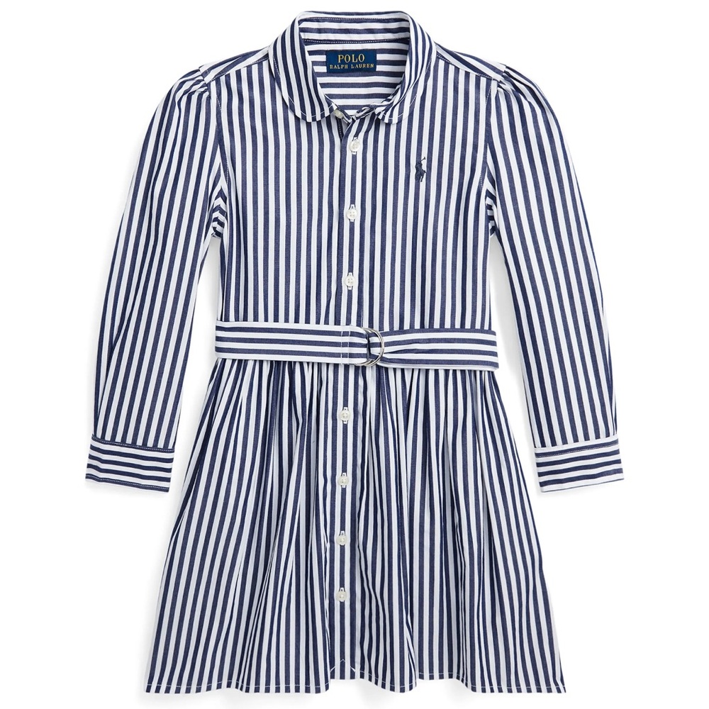 Polo Ralph Lauren Blue and White Striped Shirt